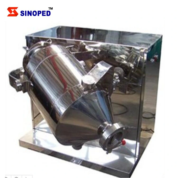 No Dead Ends Three Dimensional Lab Mixer for Chemical Powder Mixing