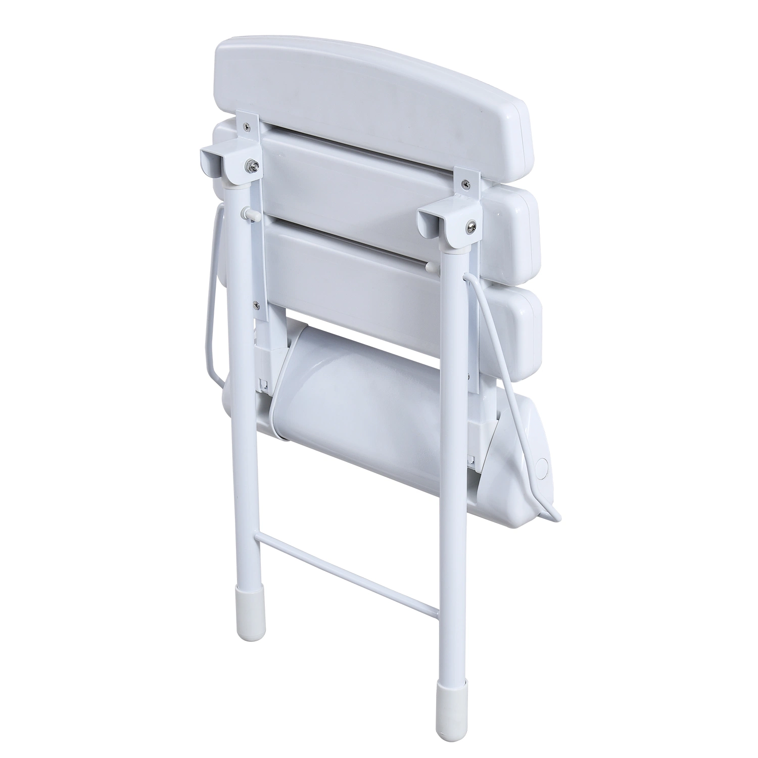 Plastic Folding Shower Seat with Aluminum Brackets and Stainless Steel Legs&Bars