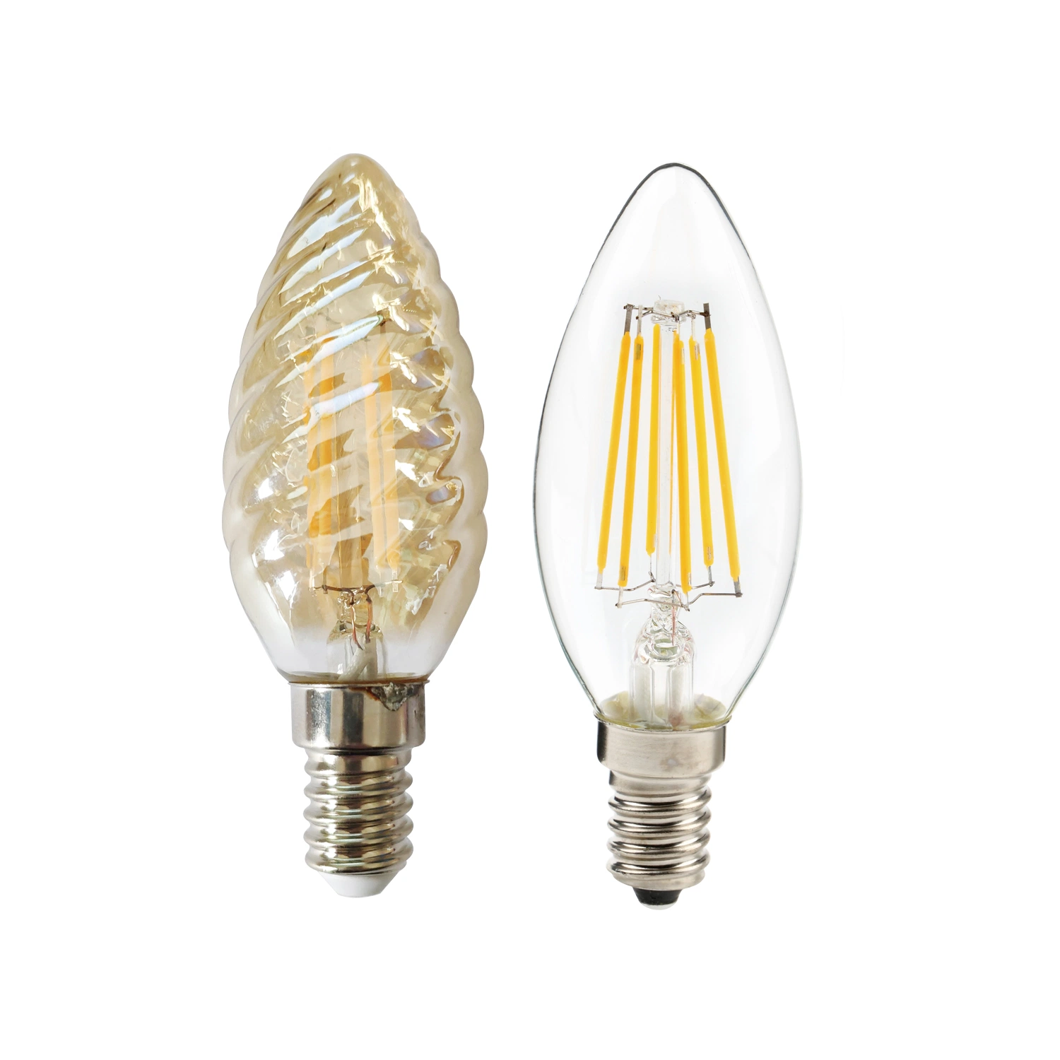B22 E14 E27 E26 Edison Pendant Bulb Lamp St64 Filament Vintage, Clear Golden 110lm/W Residential LED Filament Lamp