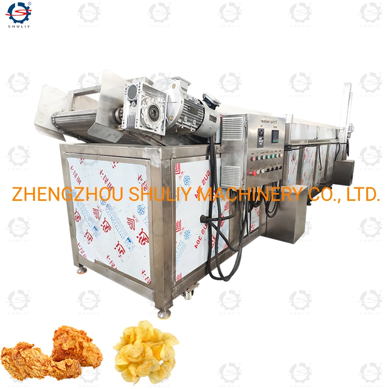 Industrial Gas Type Chicken Fat French Fries Deep Frying Potato Chips Fryer Machine for Sale From Camy