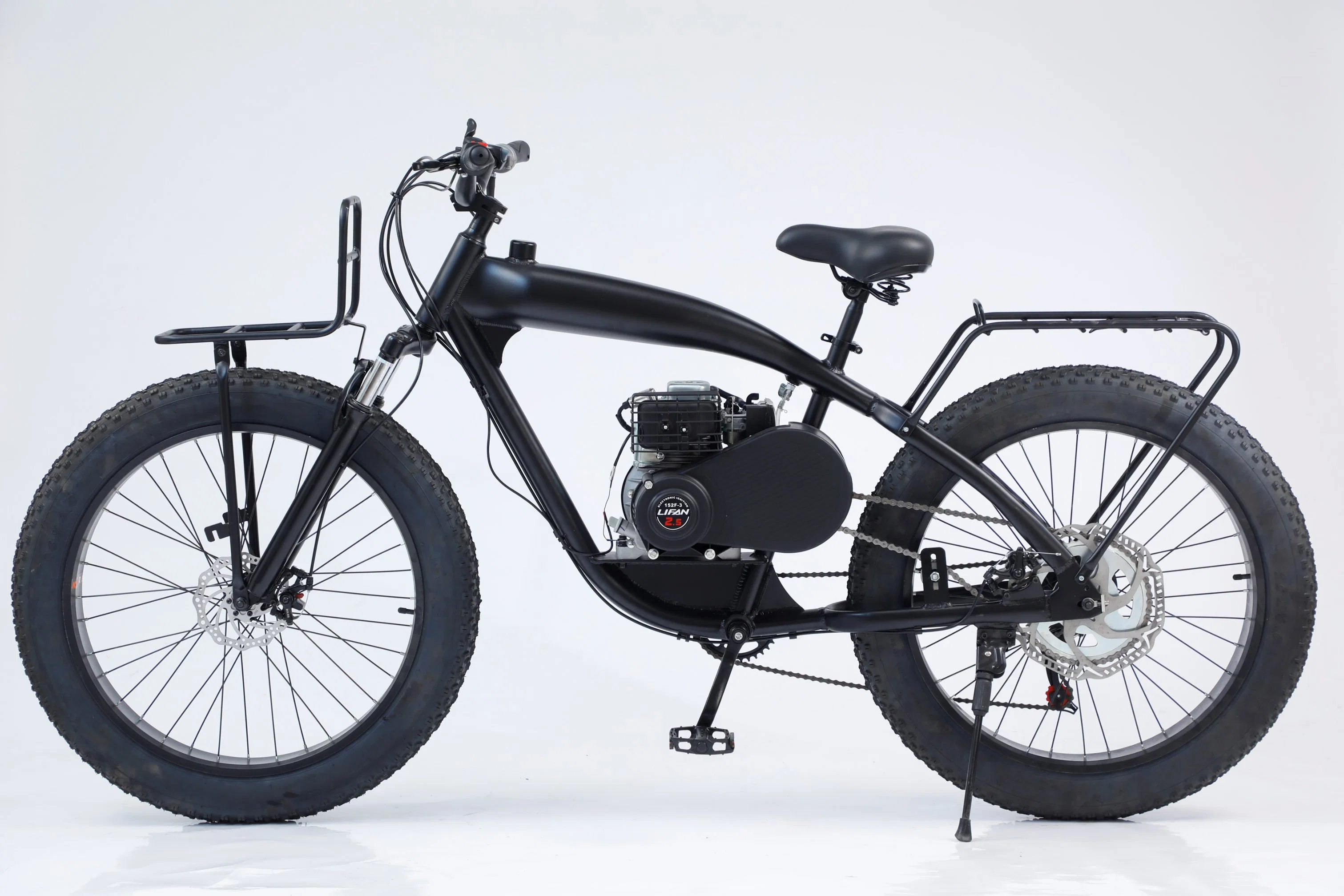 Gas-Powered Bicycle with Lifan 2.5 Motor and 79cc 4 Stroke Engine