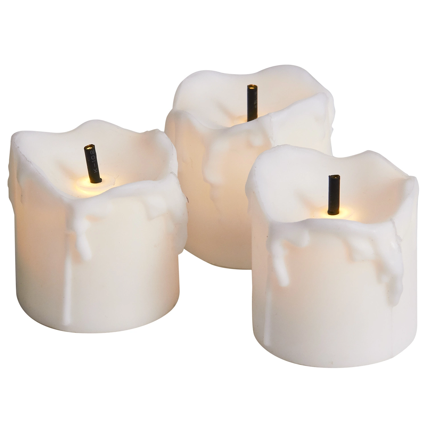 Luz LED/Pilas velas con lágrimas Shell sin Flama vela