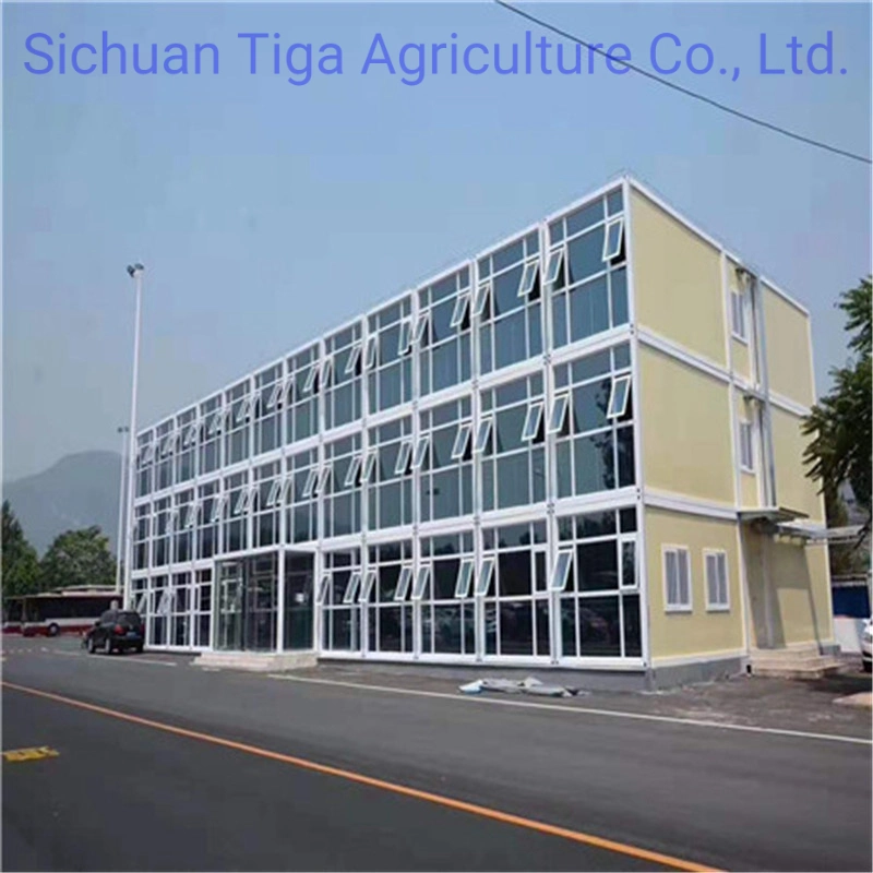 Two Floor Temporary Office Prefabricated Flat Pack Container Camp for Construction Site Mining Camp