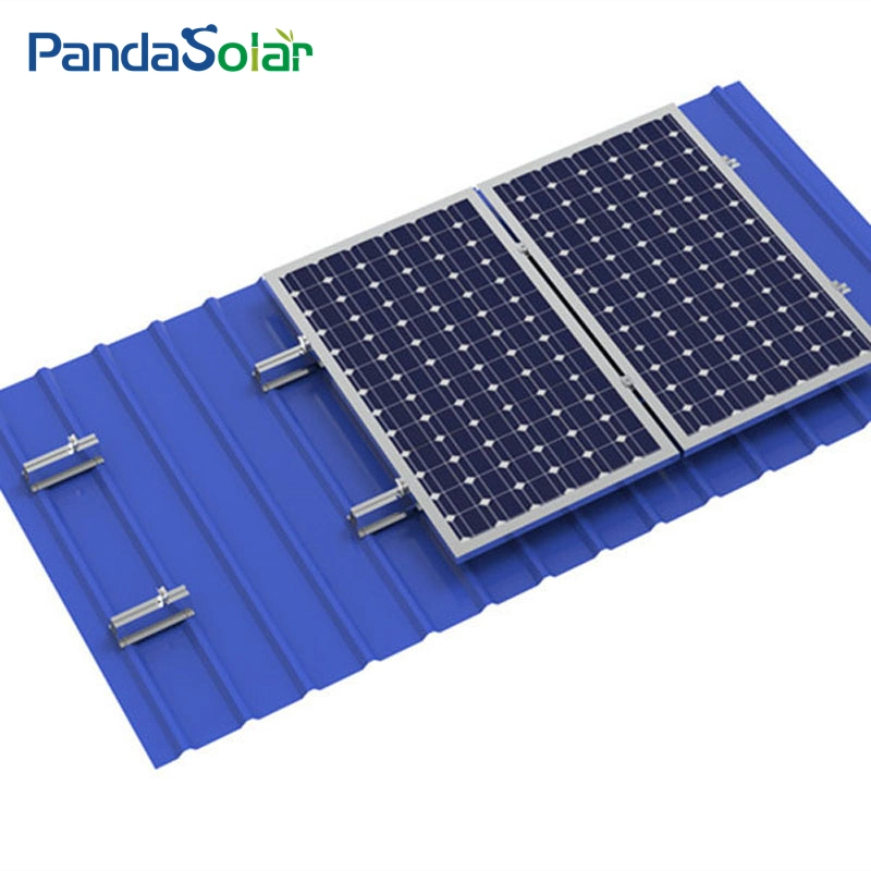 Painel solar em alumínio anodizado montagem no tejadilho Al6005-T5 calha curta Fornecedor suporte