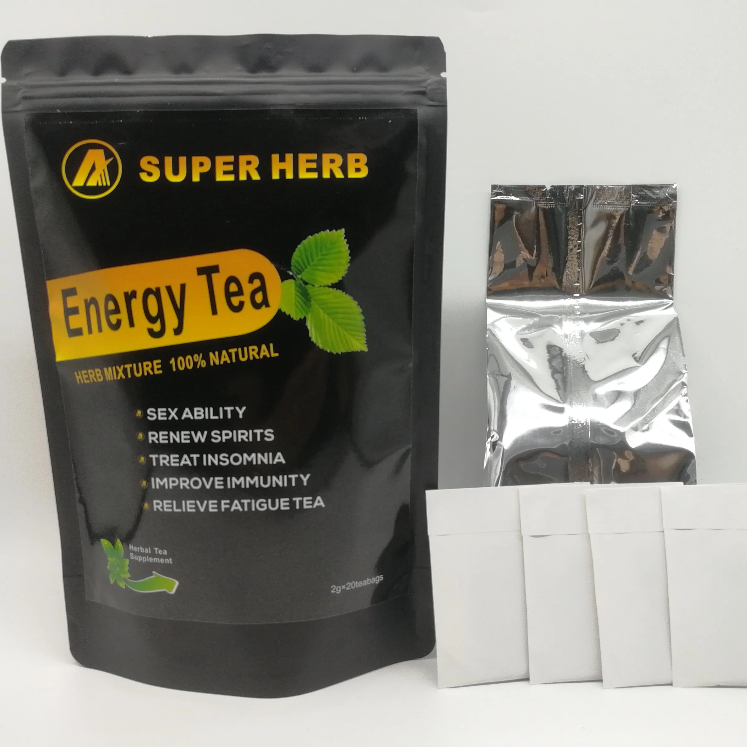 Chá herbal usado realçar homens &amp; rsquo; S Energy Health Energy Tea