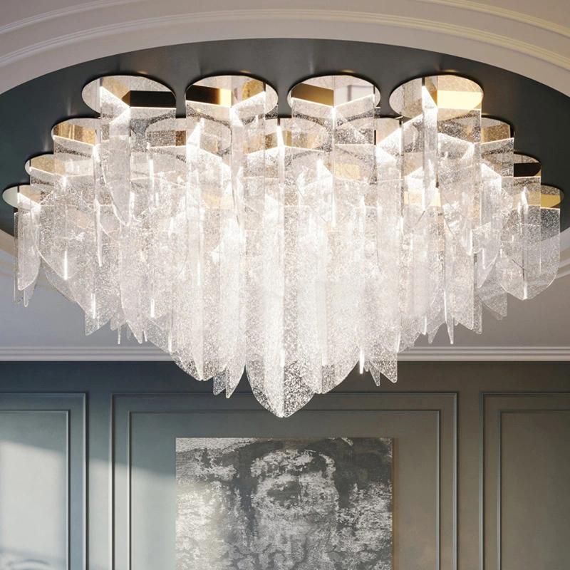 Современный стиль Clubhouse Hotel Modern Luxury Project Custom LED Chandelier Светлый