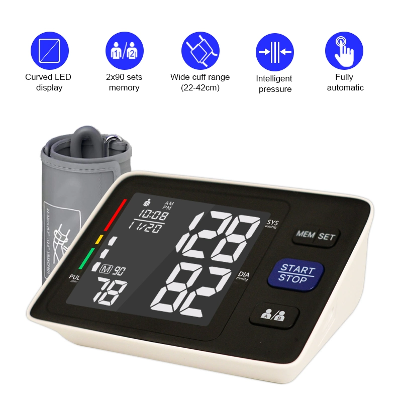 Automatic Blood Pressure Testing Equipment Digital Upper Arm Blood Pressure Monitor