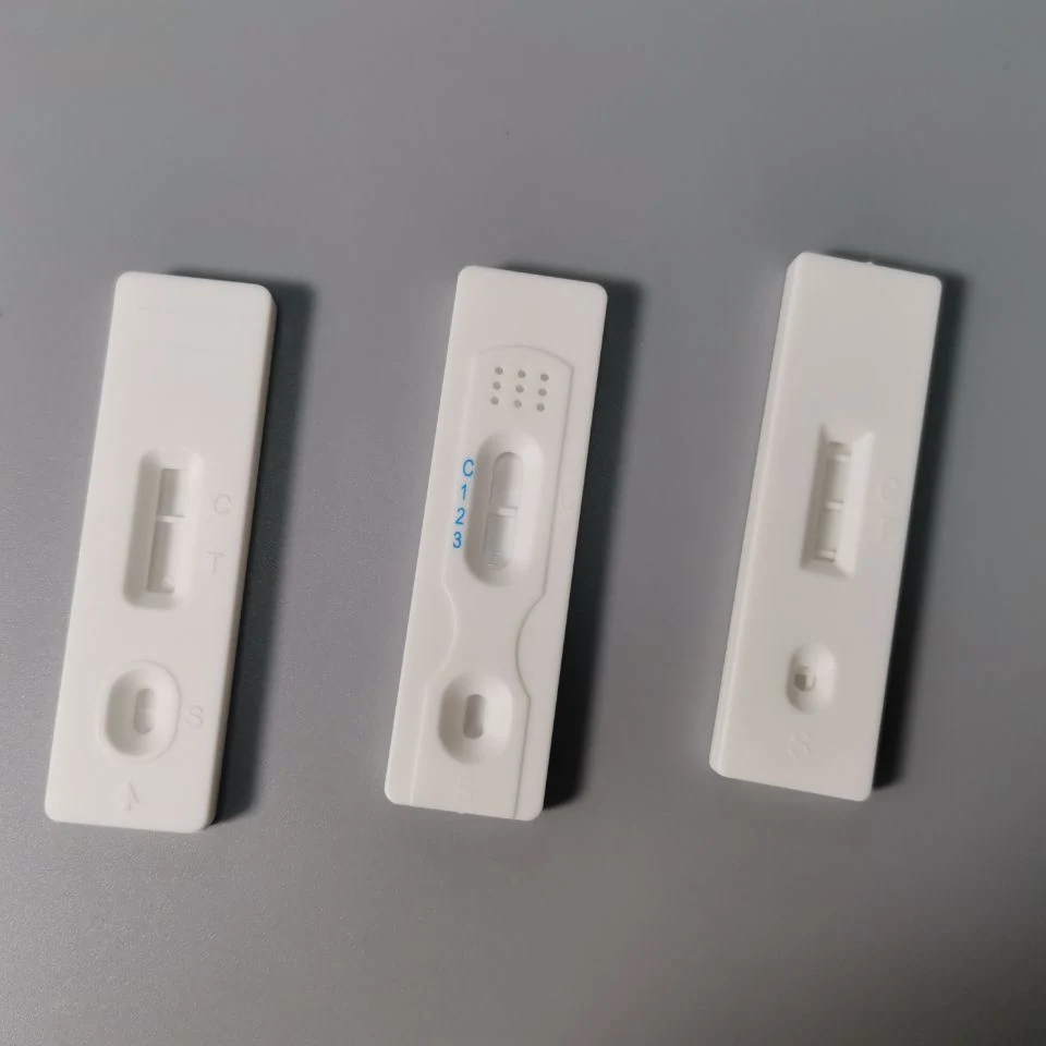 Werkseitig Leere Kunststofftestkassette Bereitstellen Test Des Schwangerschaftsovulationstests Für schnelle medizinische Tests