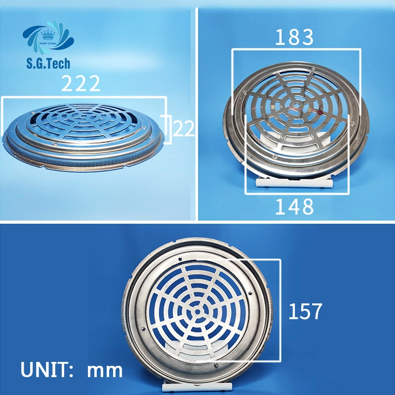 Factory Price Round Shape Stainless steel Swmming Pool Main Drains Pool Acccessories