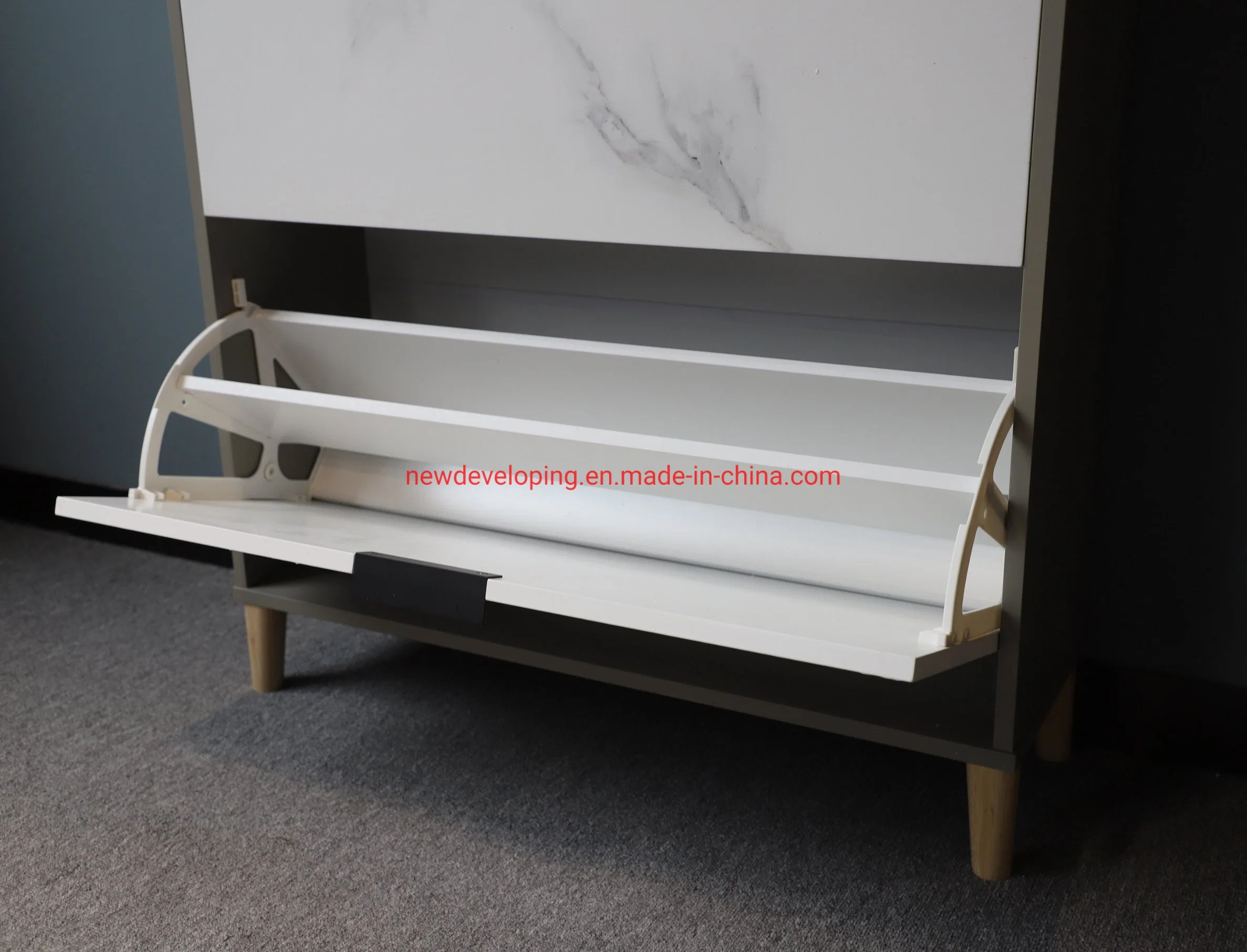 Modern Wooden White Shoe Storage Cabinet, Best Shoe Rack