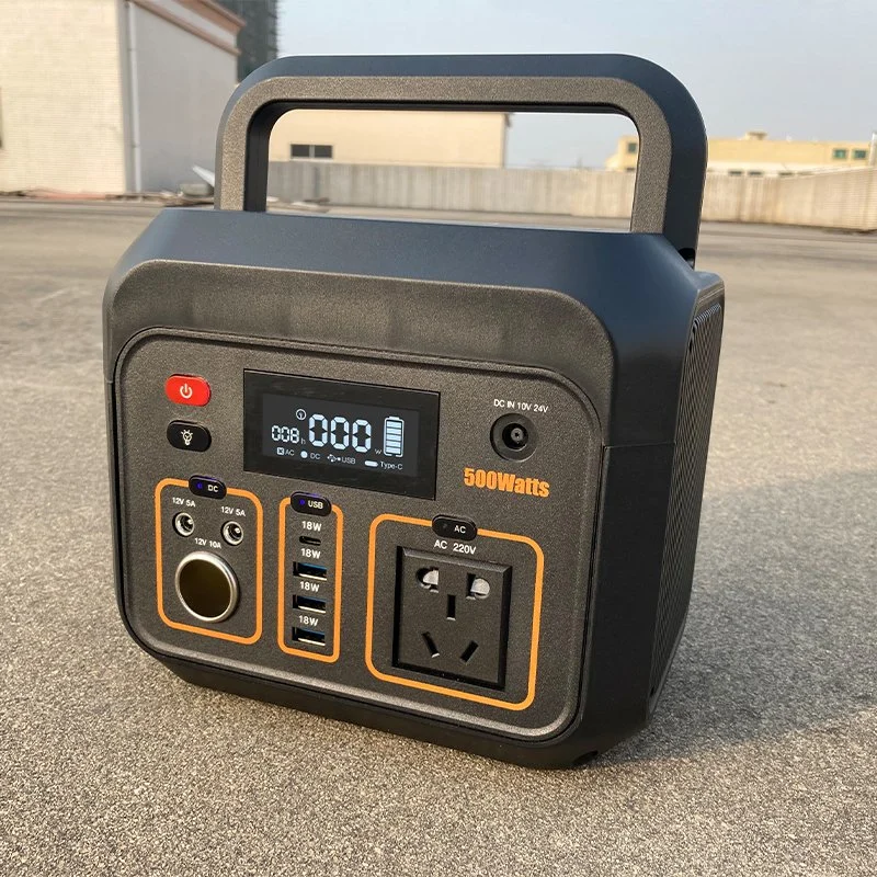 Neues Konzept 500W Solar Generator Stromversorgung Solarladung Banks Tragbare Ladestation mit kabelloses mobiles Ladegerät