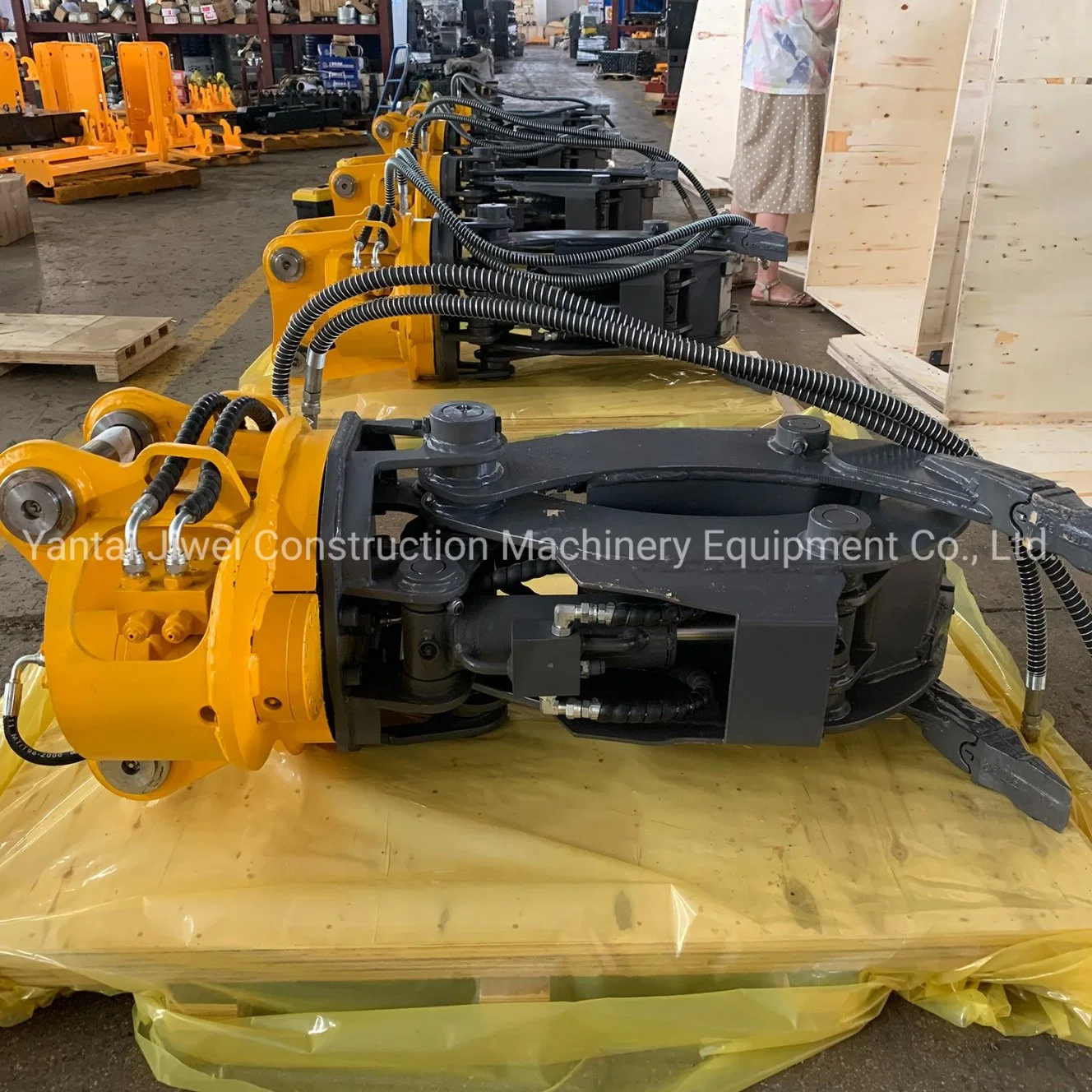 China Rotating Excavator Hydraulic Wood Grapple Log Grapple