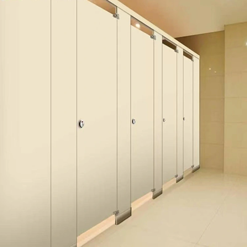 Nuevo diseño partición de ducha comercial Baño de aseo partición cubos puestos HPL Panel inodoro partición de pared