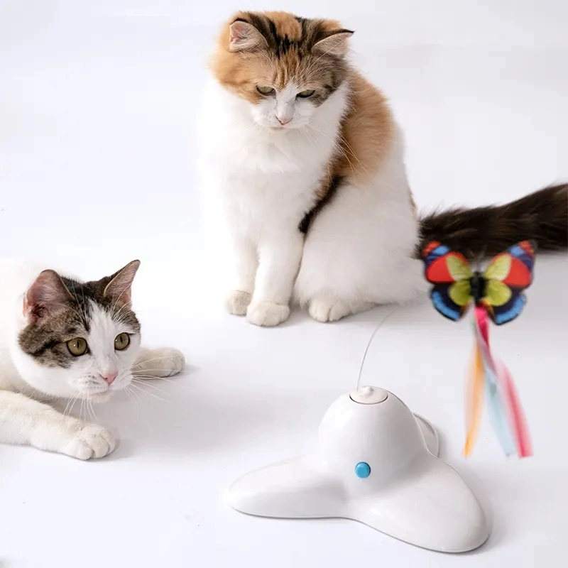 Wholesale Electric Smart Cat Toy with Rotating Butter-Fly