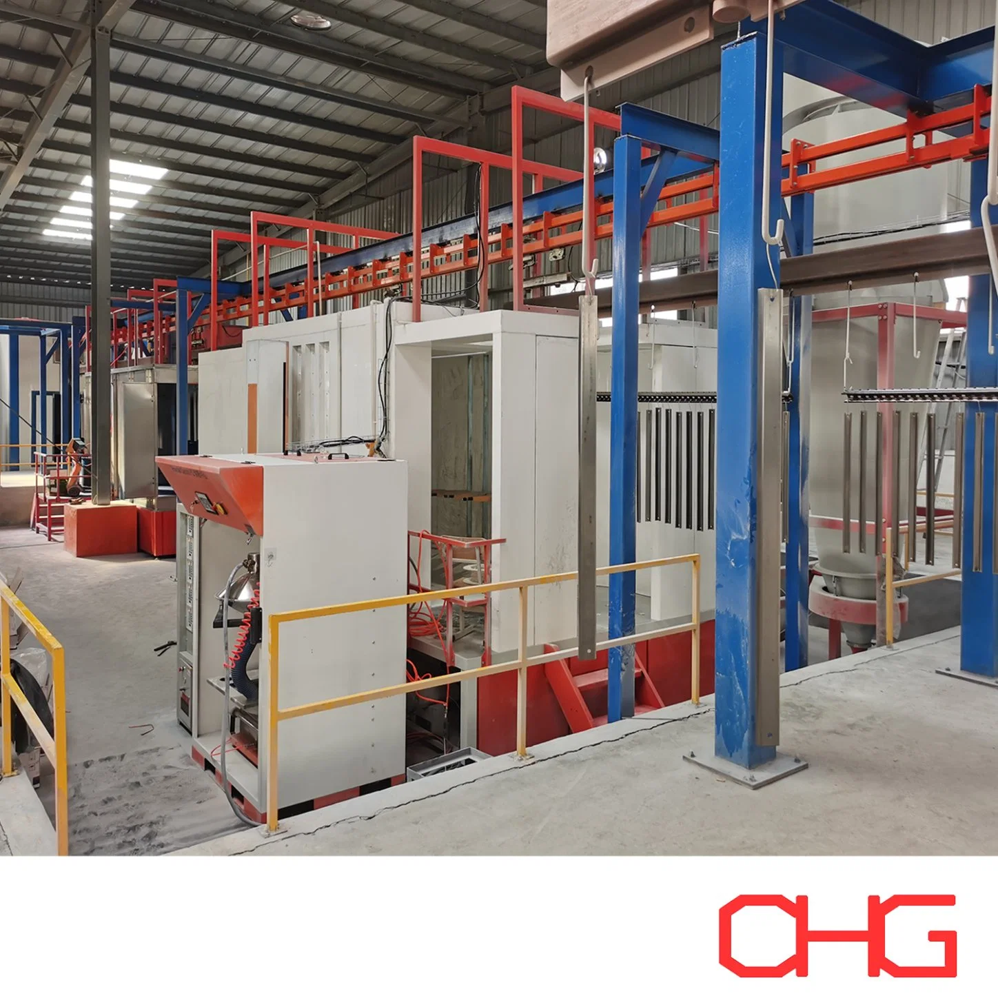 Powder Coating Production Line for Aluminium Profile Overhead Conveyor System