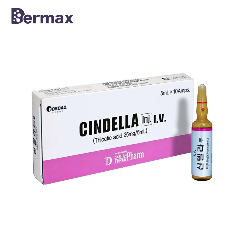 Cindella vitamina C IV gotejamento preço Glutatione Fast Skin Injeção de branqueamento