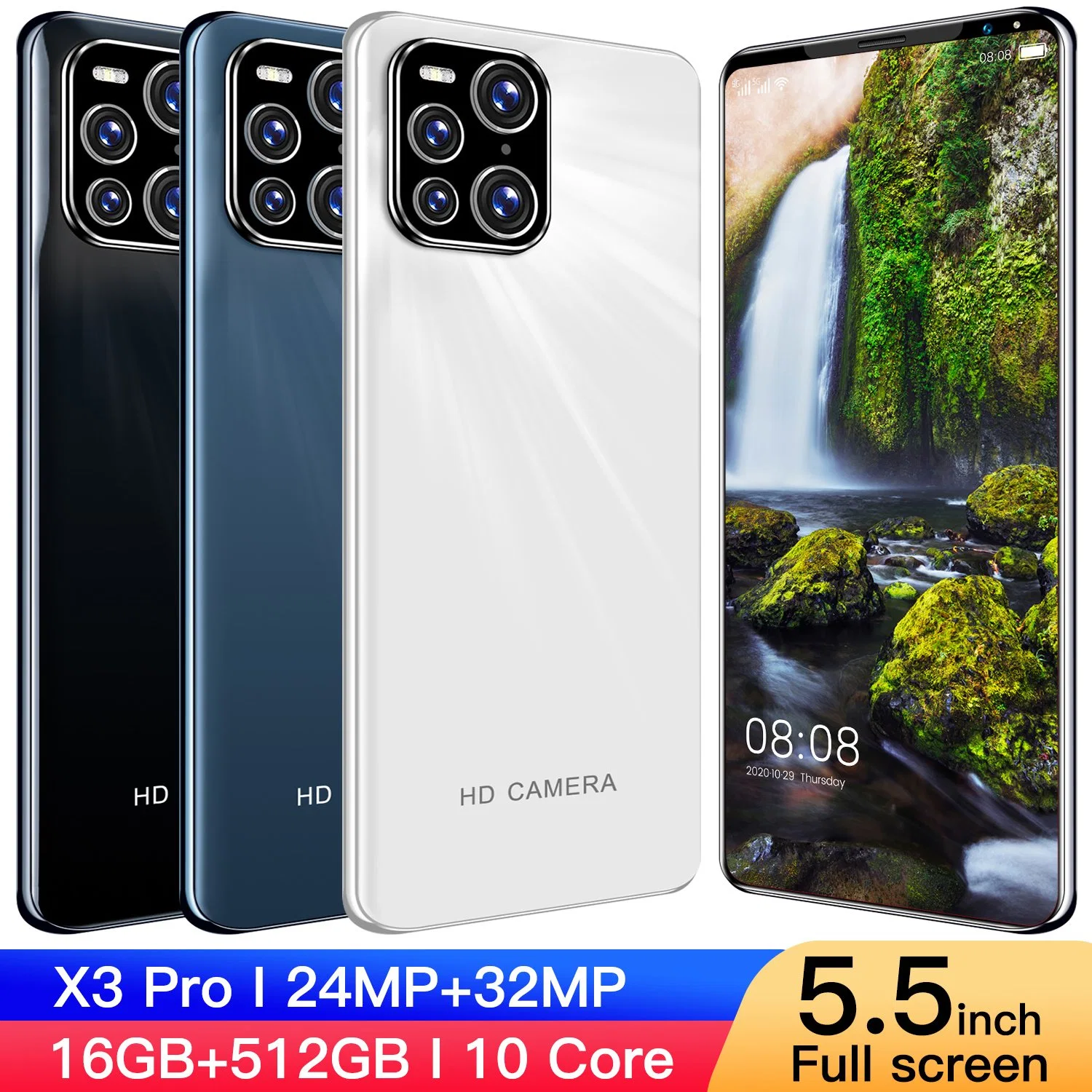 X3 pro Android Handys 5,5 Zoll Custom Günstige Preis Smartphone OEM/ODM-Mobiltelefon