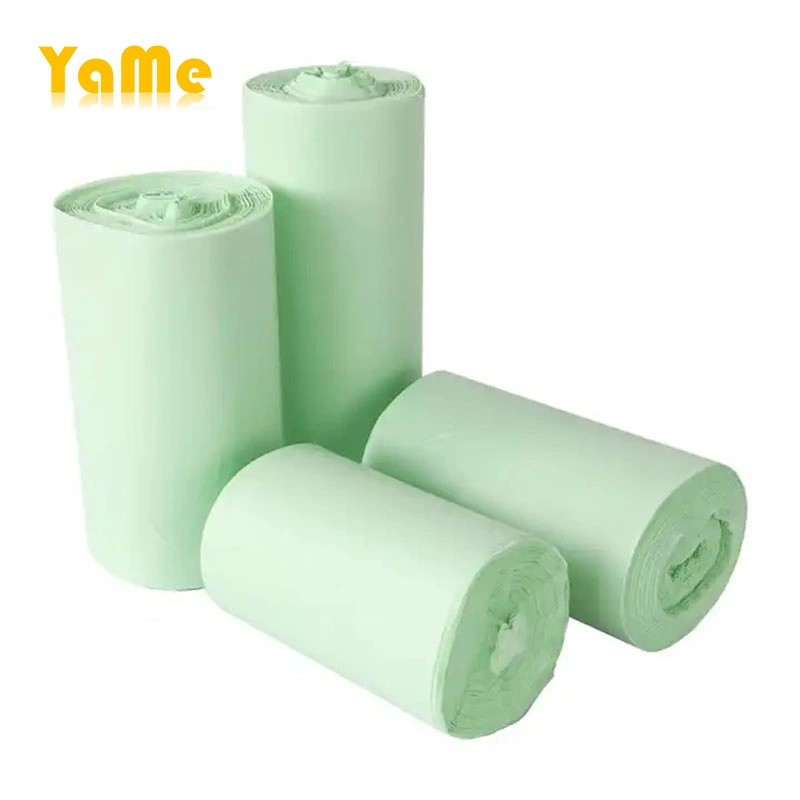 100% Biodegradable Plastic Garbage Bags Scented Cornstarch Compostable Garbage Trash Bag Plastic Raw Material Plastic Garbage Bag