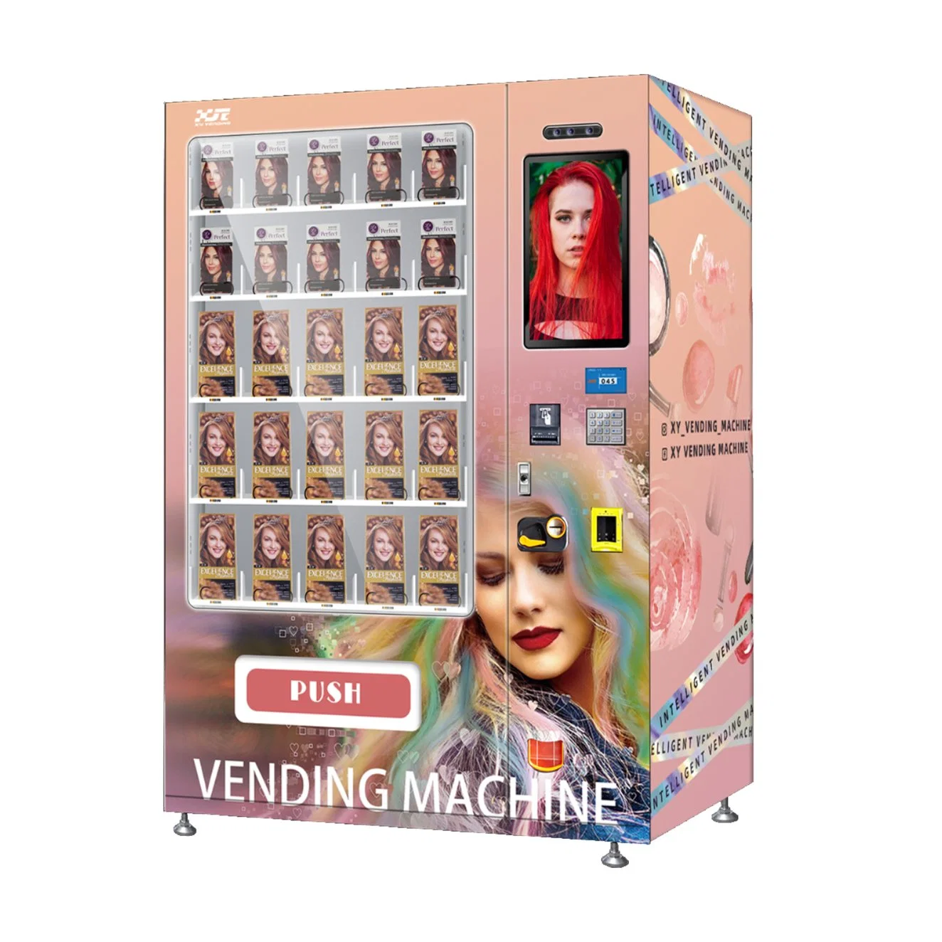 XY Metall Material Combo Wimpernund False Hair Vending Machine