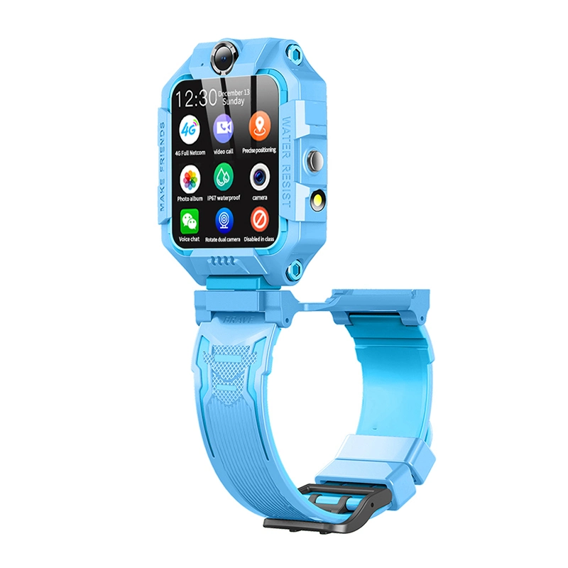 Nuevo diseño 4G Escuela de adolescentes de alta calidad IP67 Seguridad impermeable Estudiantes GPS Tracker Watch con posicionamiento de mapas de google en tiempo real D40P