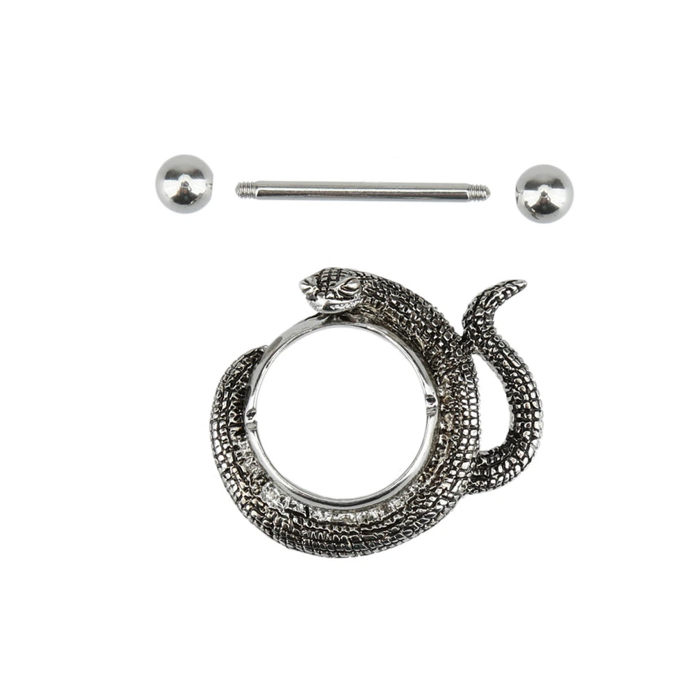 Snake Shape Nipple Rings for Women for Men