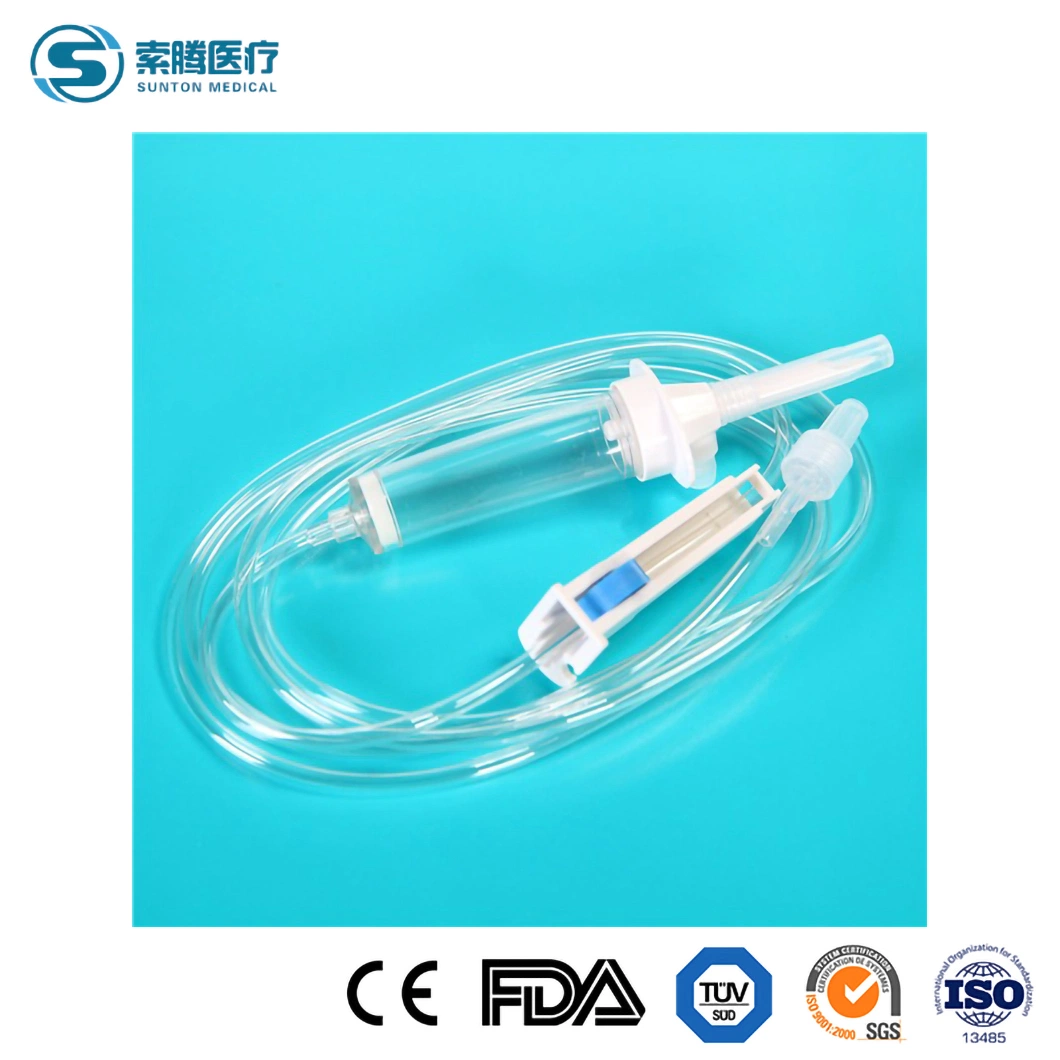 Sunton Secondary IV Set up China Screw Infusion Set Manufacturers Infusion Pump Administration Set Disposable Infusion Admin Set Disposable IV Infusion Set