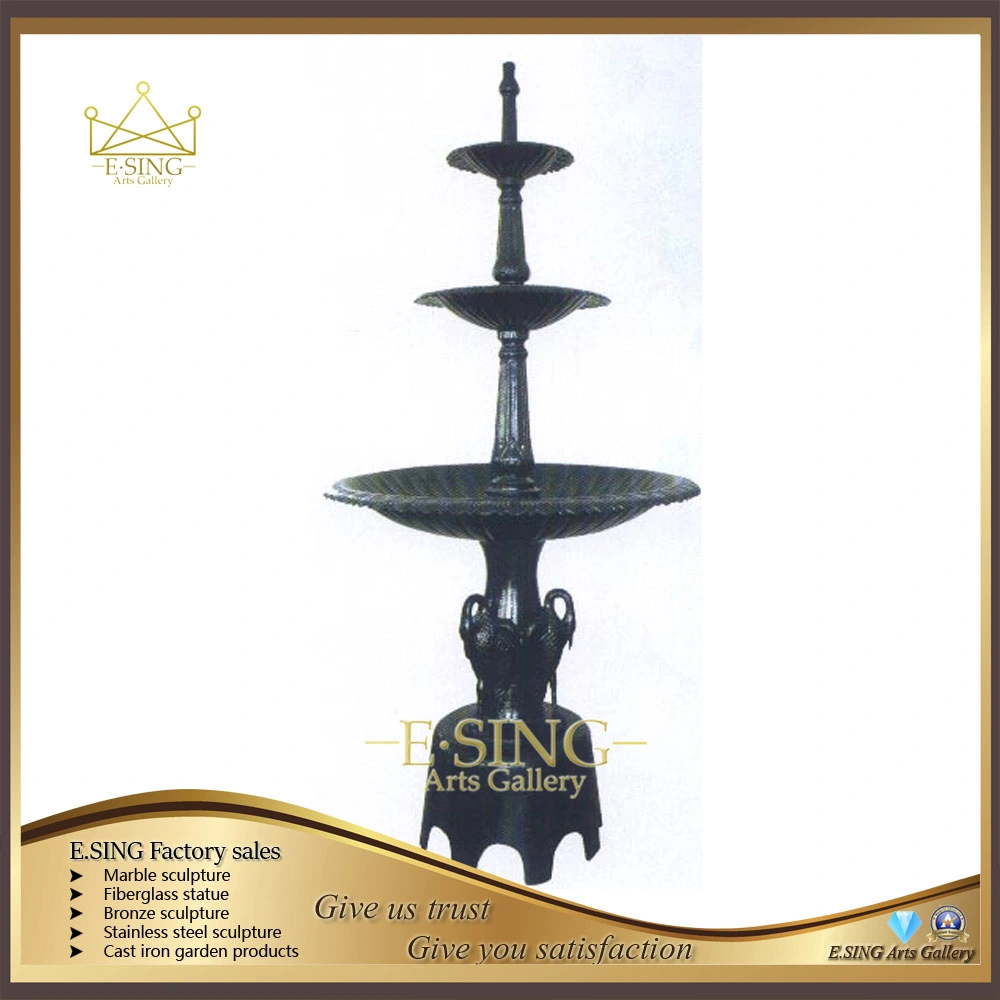 Life Size Outdoor Standing Woman Decorative Cast Iron Water Fountain