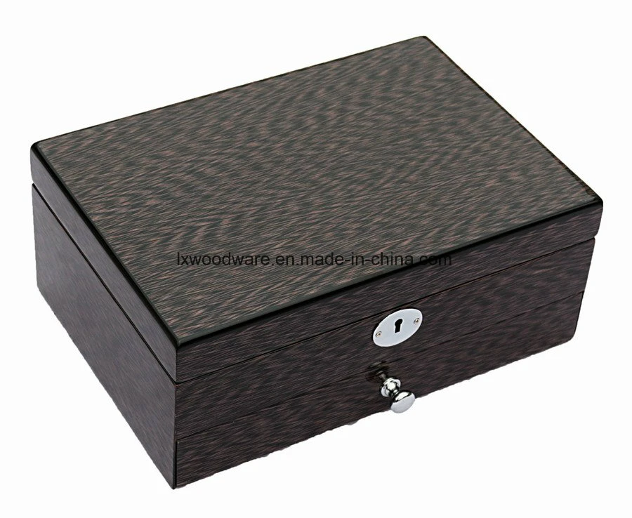 New Wood Veneer Glossy Wooden Jewelry Necklace Packaging Storage Display Gift Box