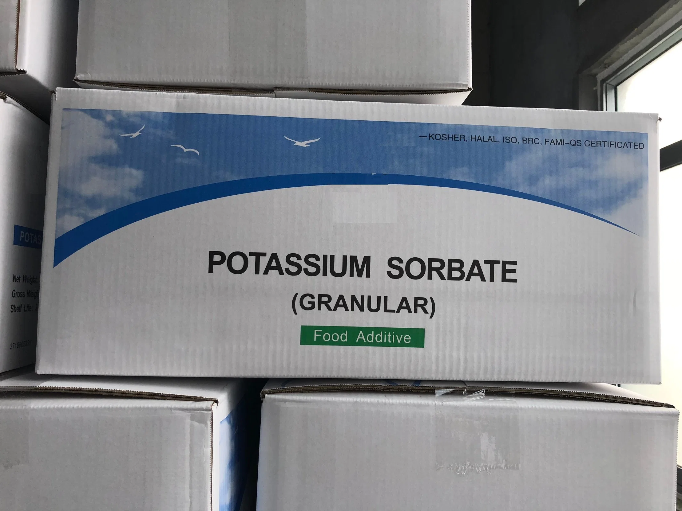 Bebidas Alimentos conservantes El Sorbato de Potasio E202/Polvo Granular /Pellet