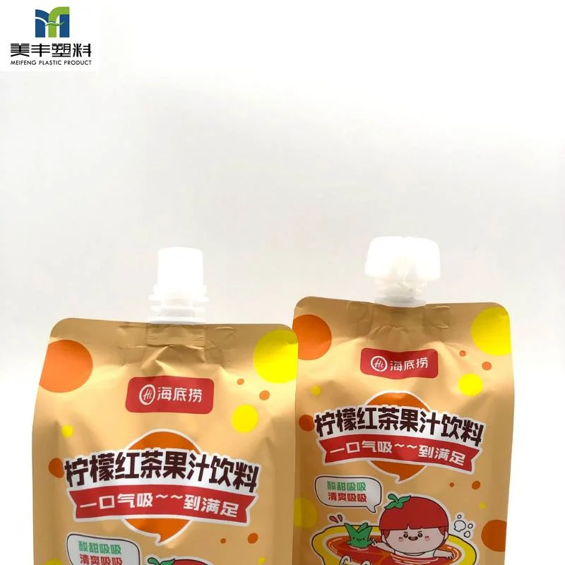 Flexible Plastic Packaging Fruit Juice Spout Puree Spout Fruit Paste Spout Fruit Pulp Spout Bag