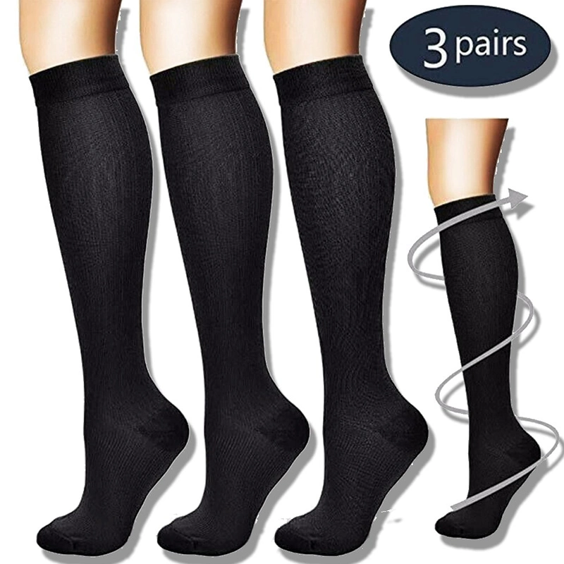 Sinocare Compression Socken Knie High Custom Compression Sport Socken für Damen Beim Laufen