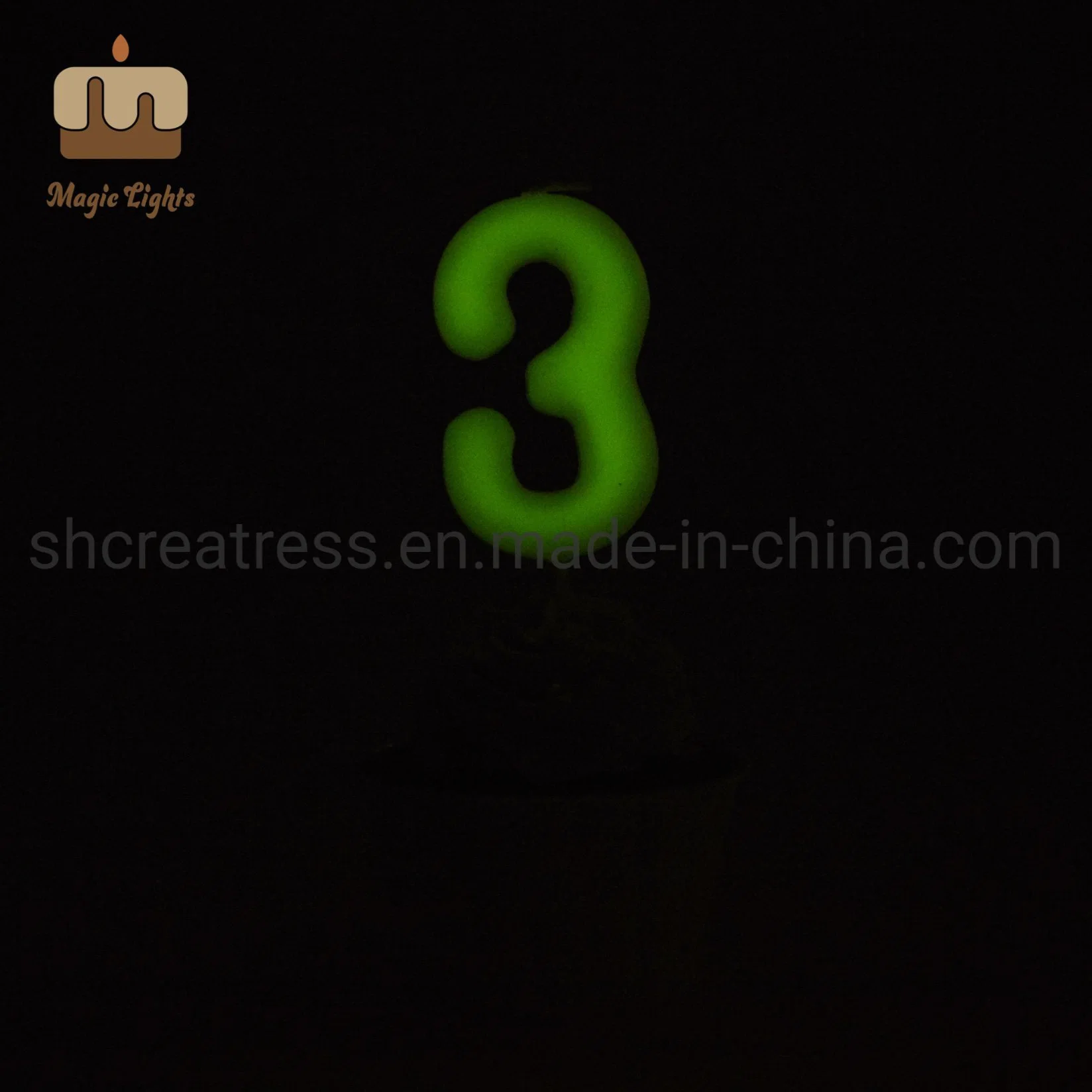 Decorative Glow Number 9 Shape Cake Candle Outlet