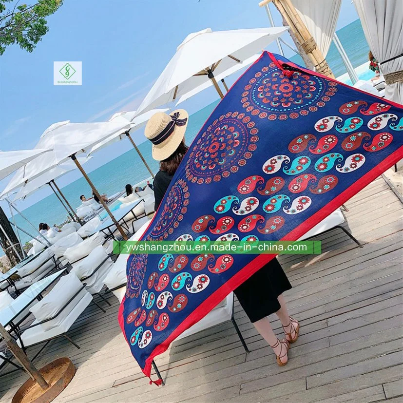 New Ethnic Printed Lady Scarf Fashion Twill Cotton Shawl Wholesale/Supplier