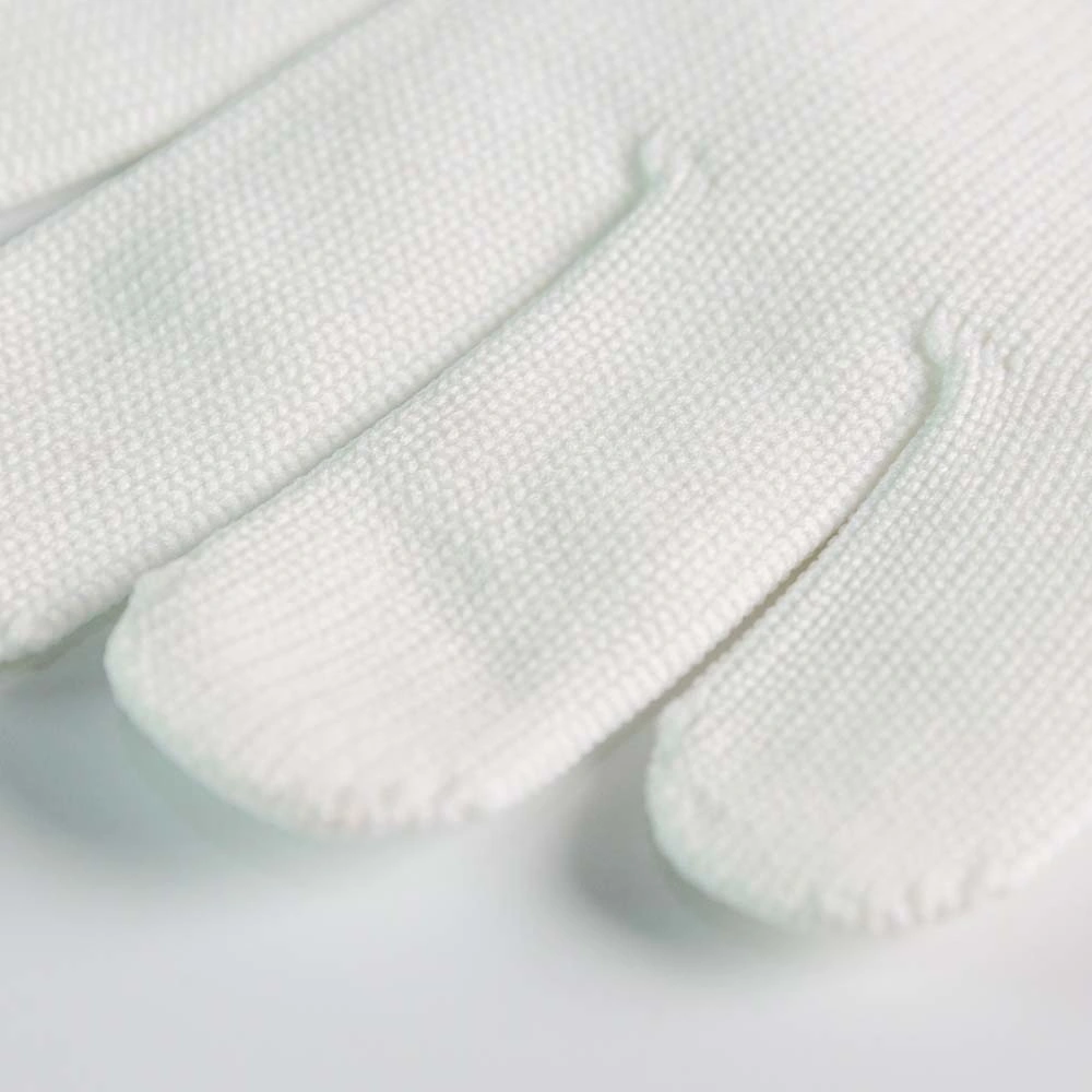 La vente directe d'usine Gants tricotés en Nylon blanc