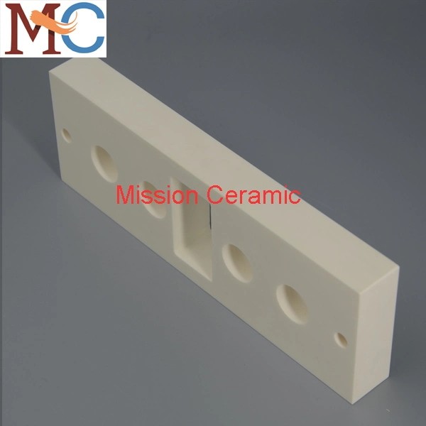 White Round Block Alumina Ceramic Plate