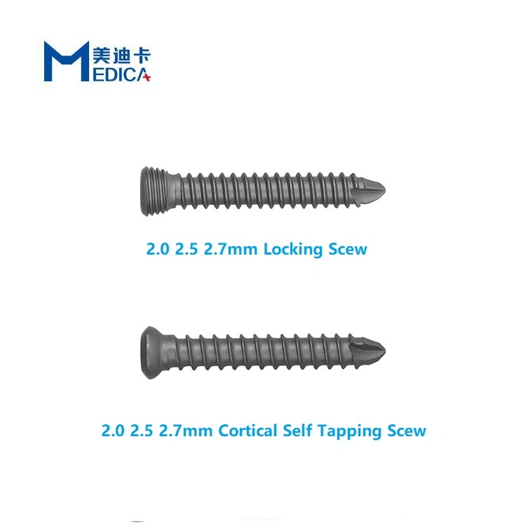 Les produits vétérinaires à chaud des implants orthopédiques Témplo 2.0/2.4/2.7/3.5 alliage Ti vis de verrouillage