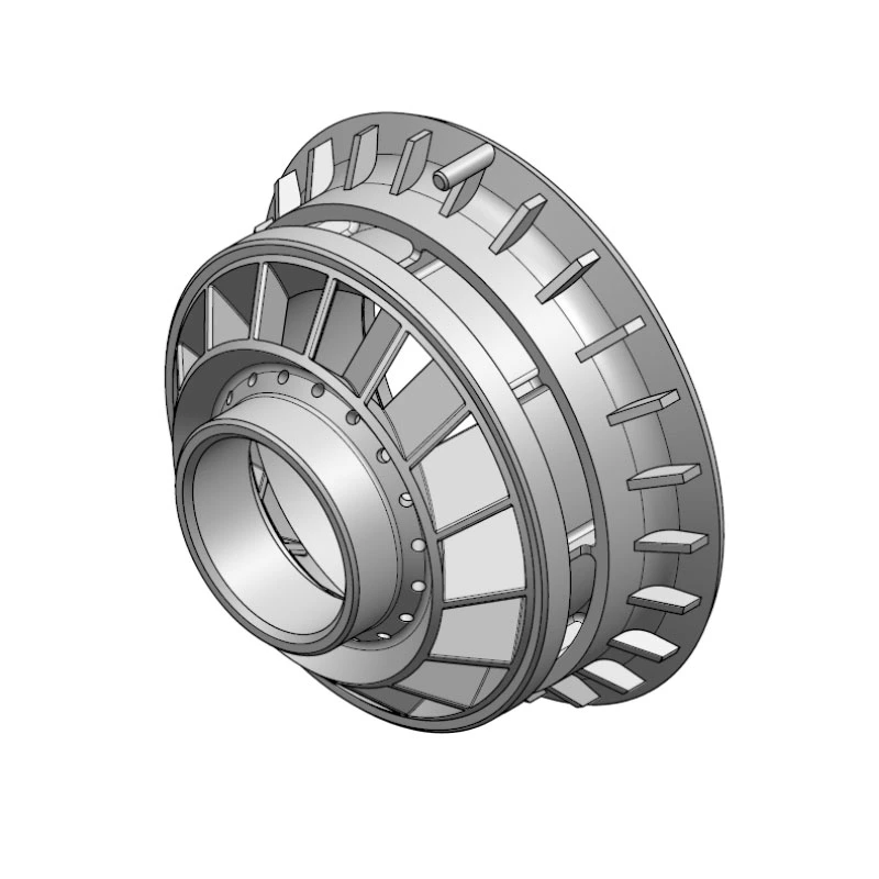 Accuracy 0.004mm Locomotive Nickel Base Alloy Titanium Compressor Impeller Combustor Insert Flange Components