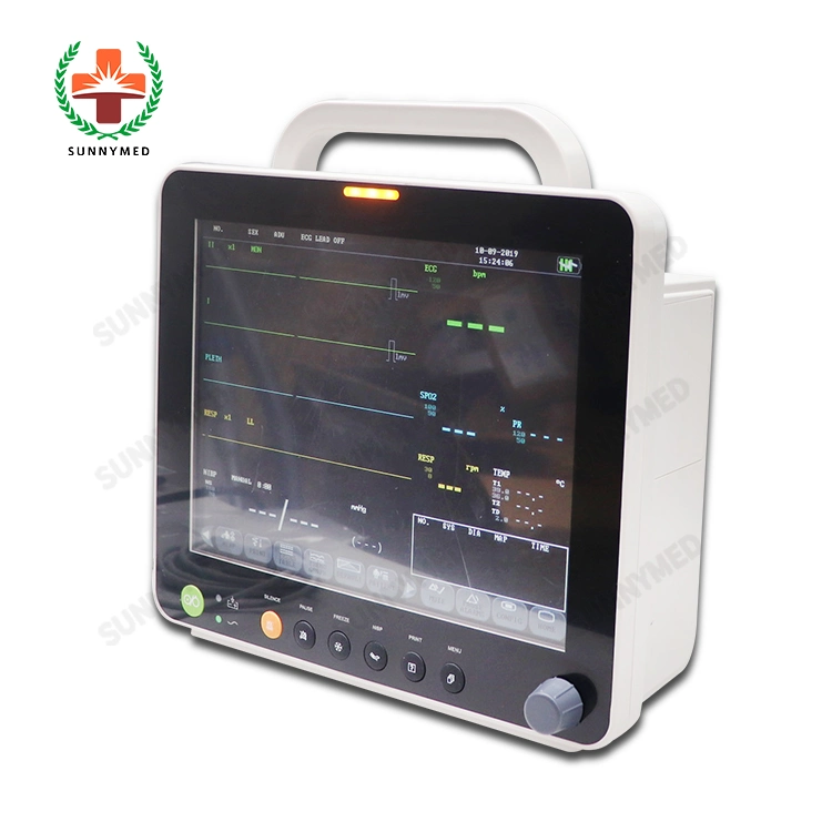 Sy-C005A Medical Bedside China Supply Portable Multi-Parameter Patient Monitor