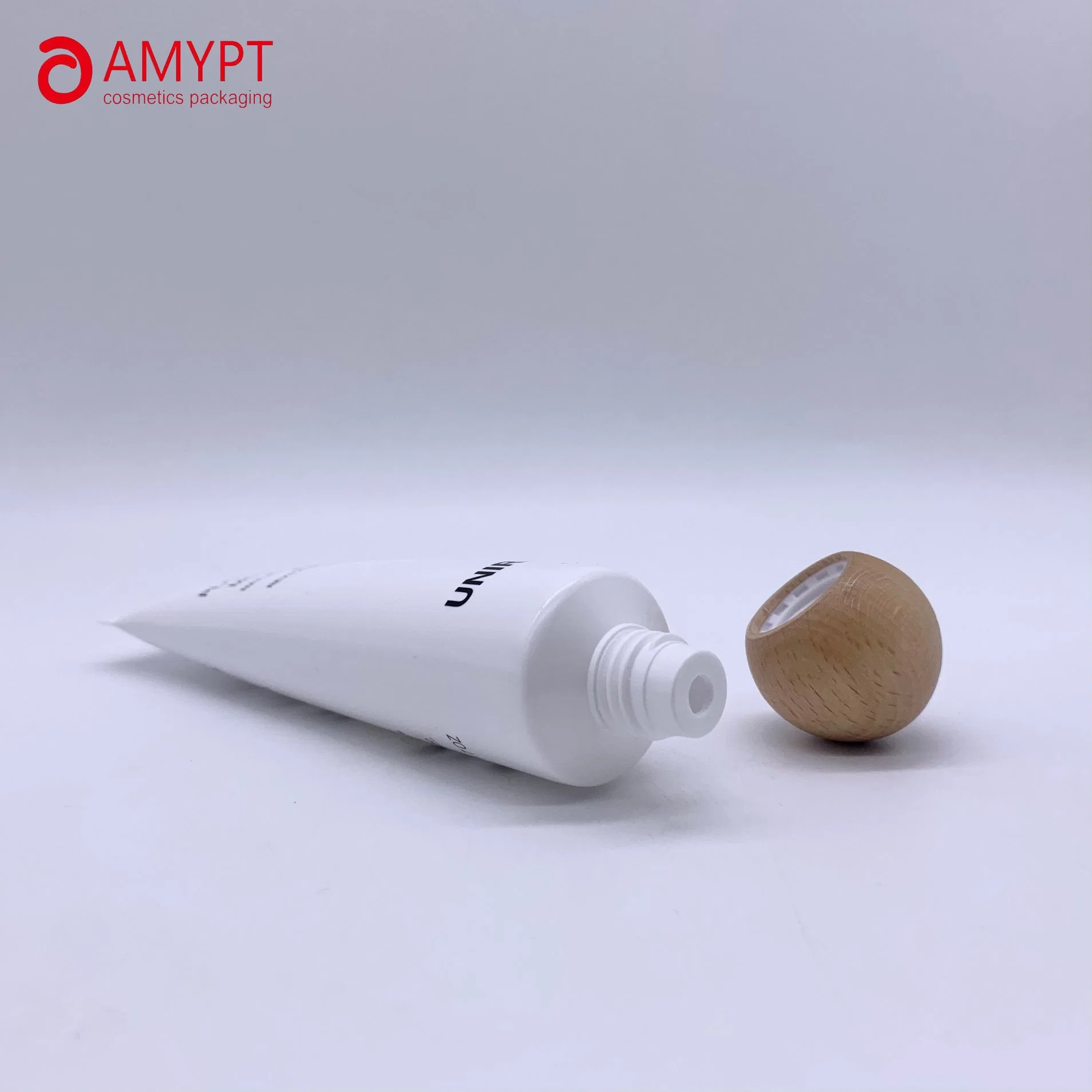 Eco-Friendly Cosmetic Tube with Wood Cap