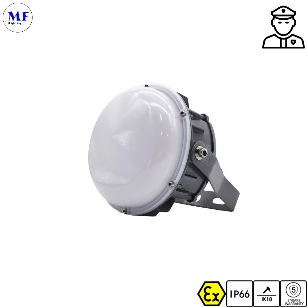 IP66 Waterproof Dustproof Ik10 Robust Ex Atex 20W 40W 60W Explosion Explosive Industrial LED High Bay Light for Petrochemical Facilities and Mining Operations