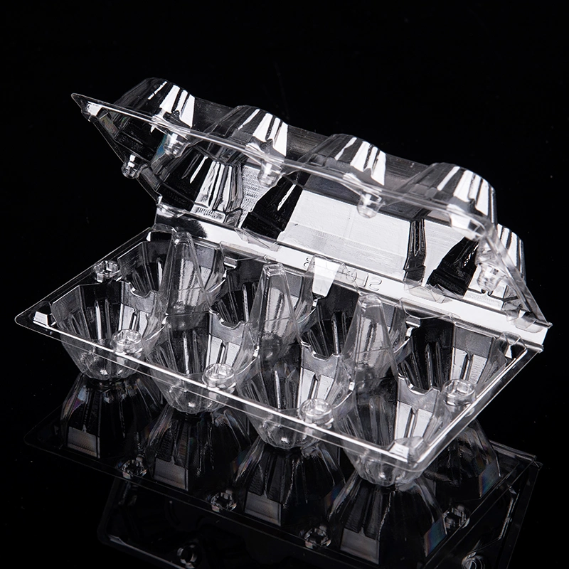 Plastic Transparent Egg Holder 8 10 12 Medium Disposable Earth Egg Packaging Box Gift Box Manufacturers Direct Sales