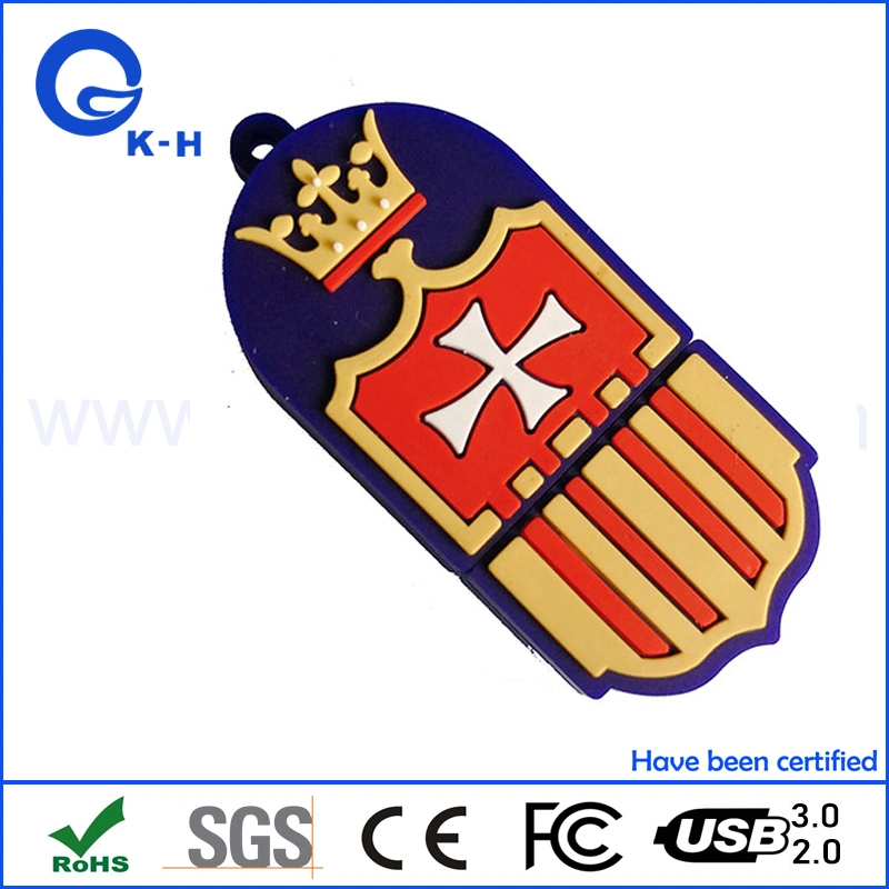 Custom Logo PVC USB 2.0 3.0 Flash Pen Drive 16GB 32GB 64GB