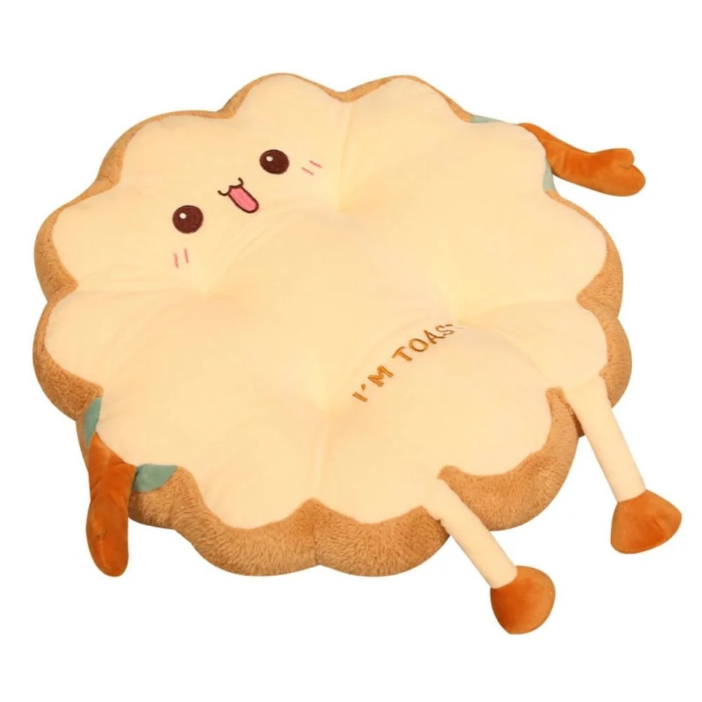 Soft Stuffed Pillow Cushion Chair Simulation Toast Bread Shape Seat Decoration Wbb20662