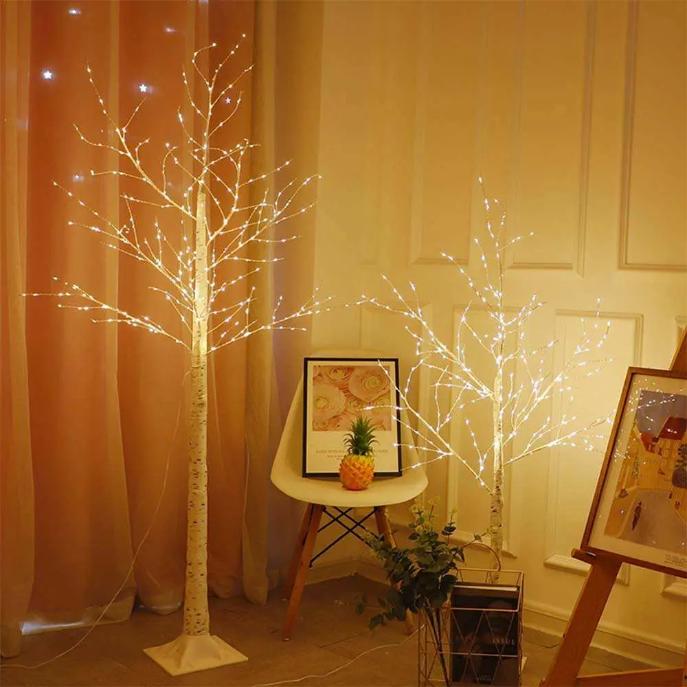 Fernbedienung 8 Modi USB-Powered Künstliche Birke Tree Light