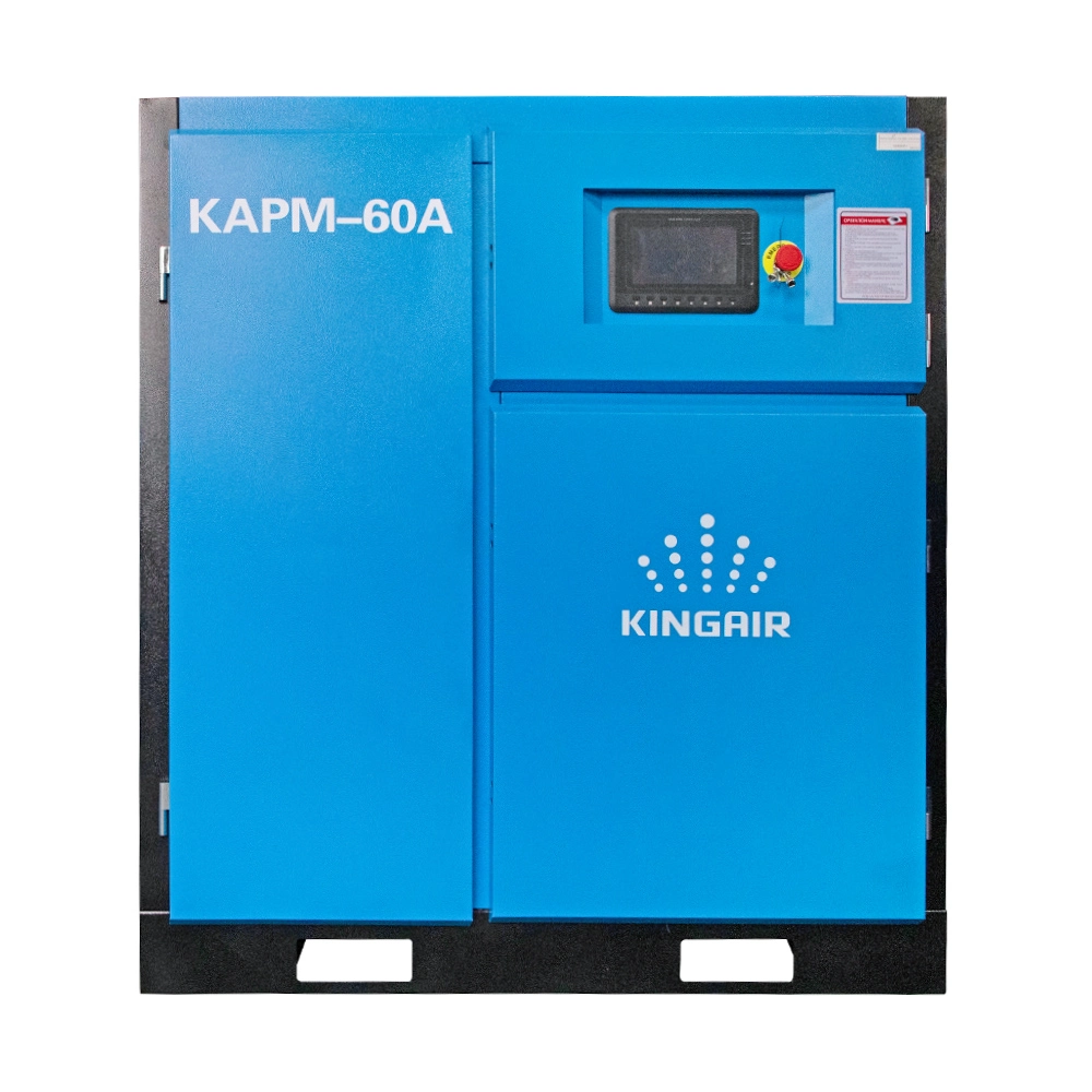 45kw 60HP 10bar Single-Stage Permanent Magnt Variable Frequency Screw Air Compressor for Medical Instruments