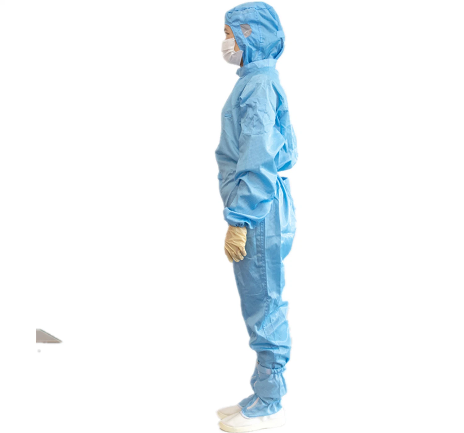 Cleanroom ESD Cotton Garment with Smock for Class 10 Cleanroom