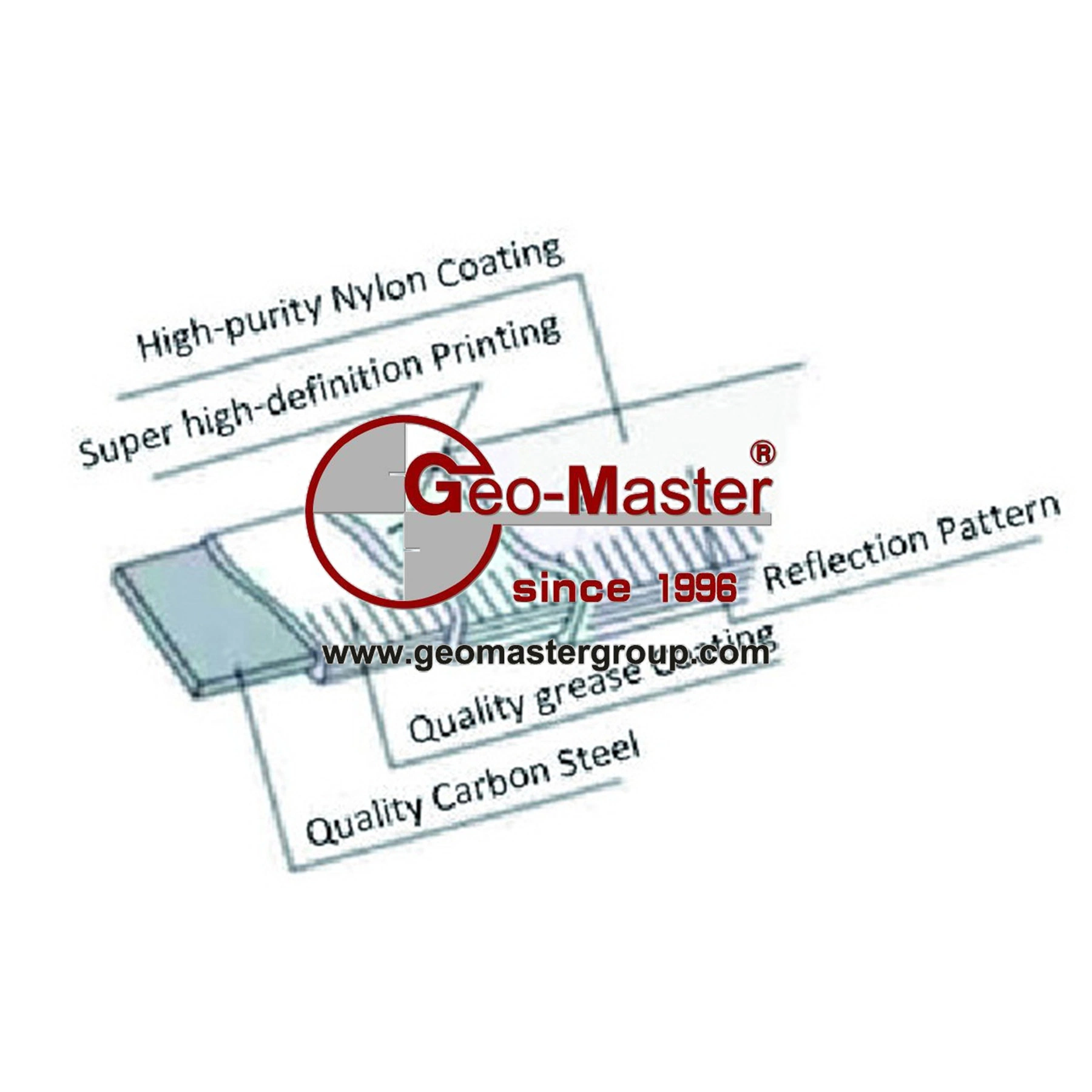 50m Nylon-Coated Steel Measuring Tape with 3X Rewinding Speed