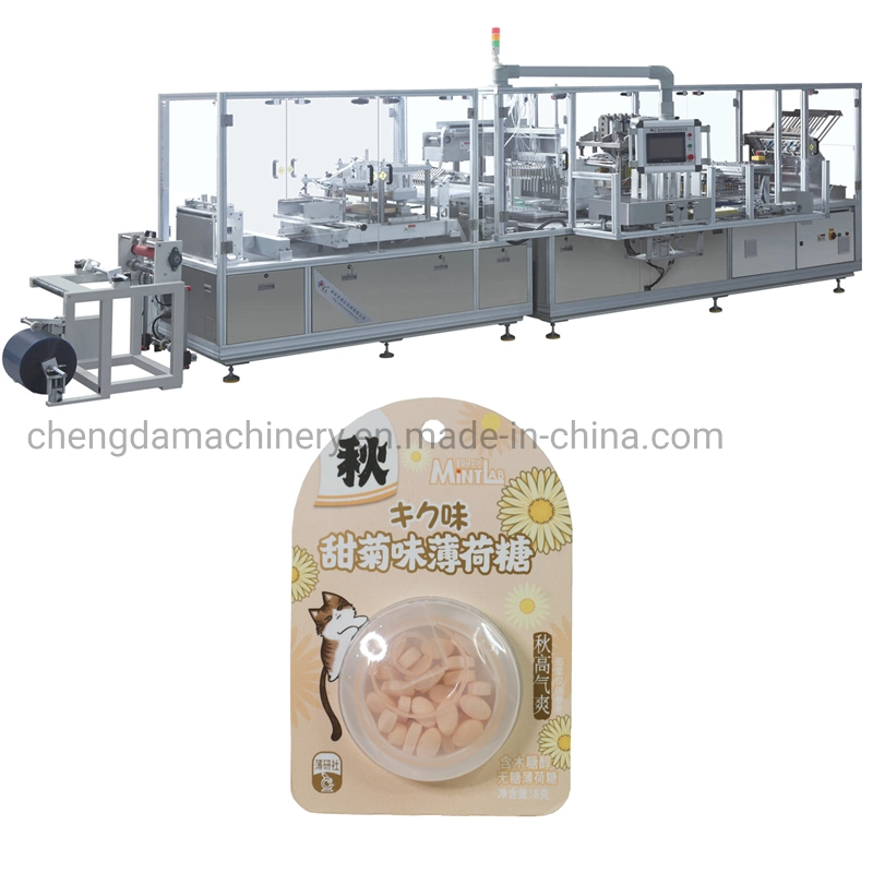 CD-3450 Automatic Fruit Candy Blister to Card Packaging