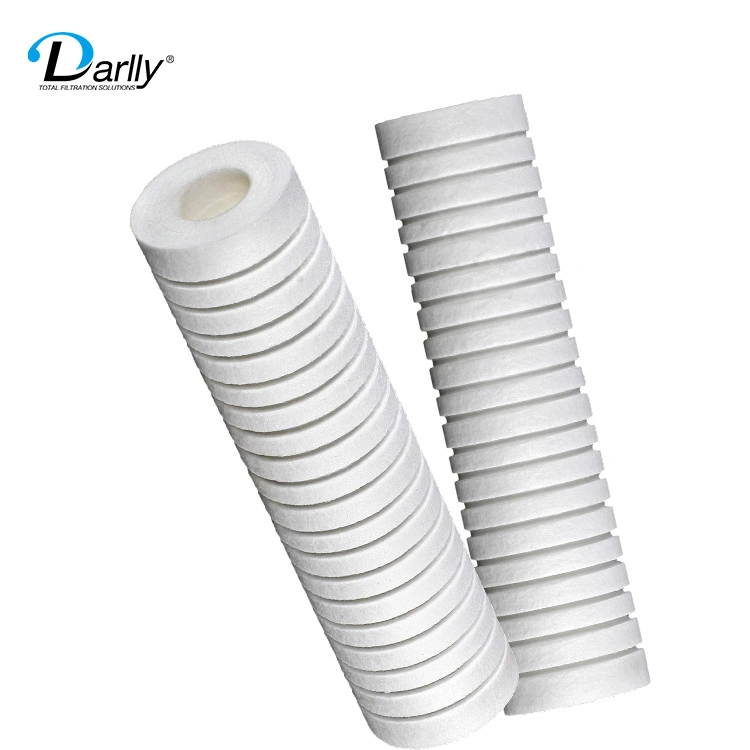 Fábrica de Darlly 10' ' 63mm/115mm superficie peluda PP hilar derretir sopla el cartucho de filtro para agua de Microelectrónica de filtración de líquido