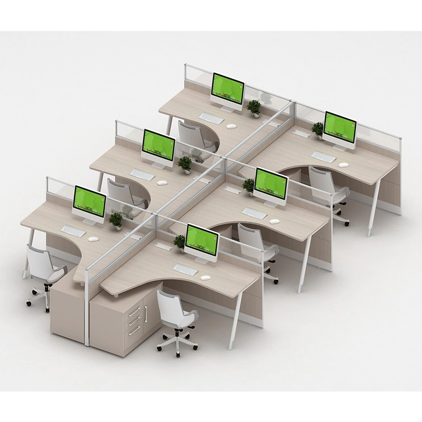 Sistema de fabricante de muebles de oficina estaciones de trabajo personalizados de madera de la Oficina de la partición de mesa mesa de ordenador personal administrativo del armario una sola persona Despacho